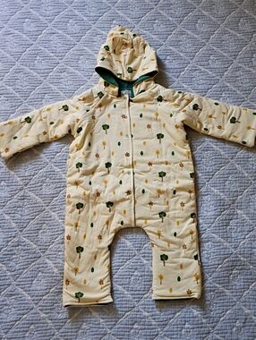 Fin & Vince Oak Tree Bearsuit/Snowsuit Size 12/18 NWT Organic Cotton